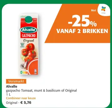 Aanbieding: Alvalle gazpacho Tomaat, munt & basilicum of