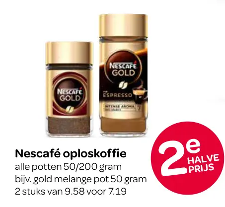 Aanbieding: Nescafé oploskoffie