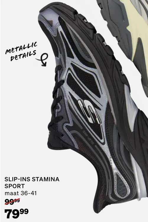 Aanbieding: Skechers Slip-ins Stamina Sport Instappers zwart