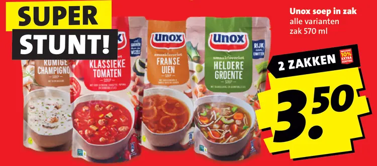 Aanbieding: Soep in zak