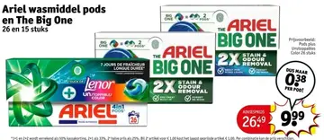 Aanbieding: Ariel wasmiddel pods en The Big One