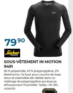 Offre: SOUS-VÊTEMENT IN MOTION 9491