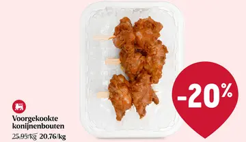 Aanbieding: Voorgekookte konijnenbouten