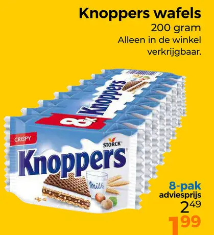 Aanbieding: Knoppers wafels
