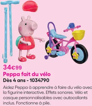 Offre: Peppa fait du vélo