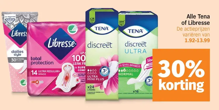 Aanbieding: Tena or Libresse