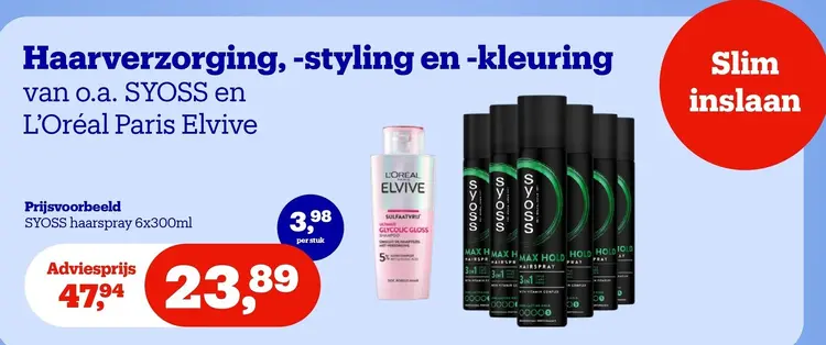 Aanbieding: Haarverzorging, -styling en -kleuring