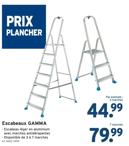 Offre: Escabeaux GAMMA