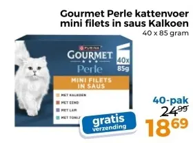 Aanbieding: Gourmet Perle kattenvoer mini filets in saus