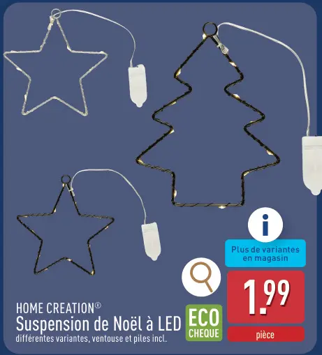 Offre: Suspension de Noël à LED