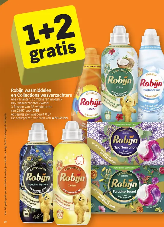 Promotie: Wasmiddelen en Collections wasverzachters