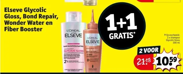 Aanbieding: Glycolic Gloss, Bond Repair, Wonder Water en Fiber Booster