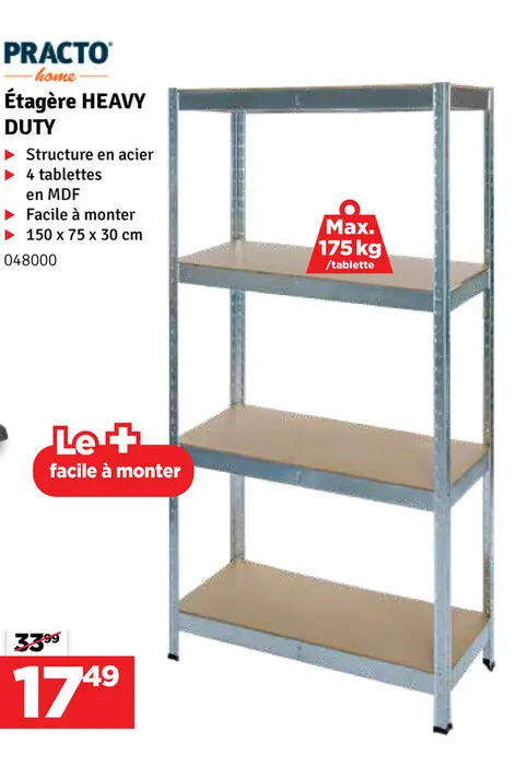 Offre: Étagère HEAVY DUTY