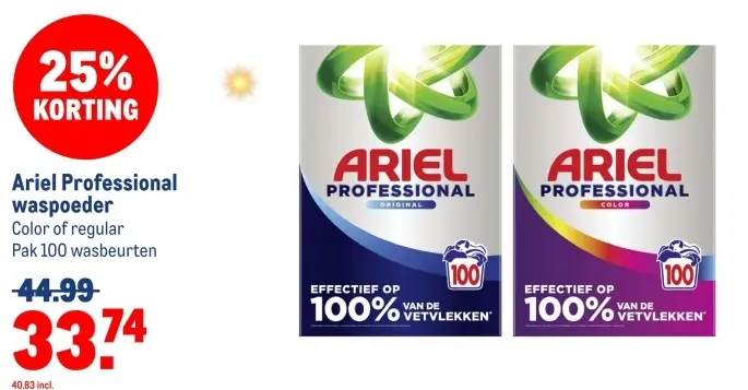 Aanbieding: Ariel Professional waspoeder