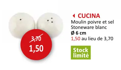 Offre: Moulin poivre et sel