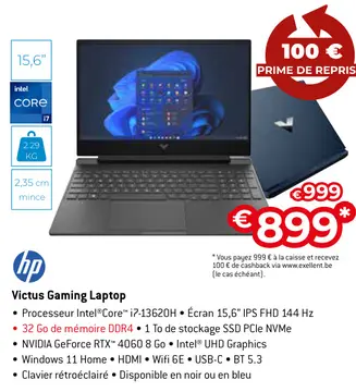 Offre: Victus Gaming Laptop