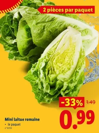 Offre: Mini laitue romaine