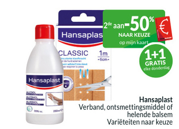 Aanbieding: Hansaplast Verband , ontsmettingsmiddel of helende balsem