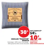 Aanbieding: OREILLER TRADITION 60X60CM