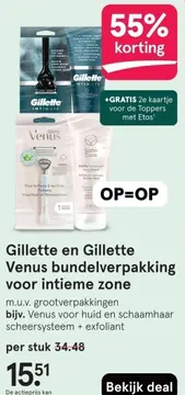 Aanbieding: Gillette en Gillette Venus bundelverpakking v
