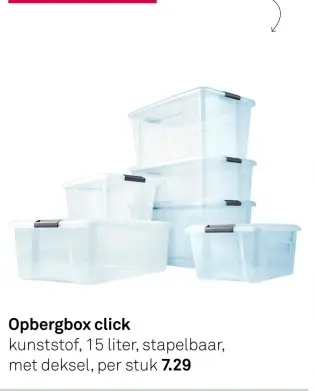 Aanbieding: Opbergbox click
