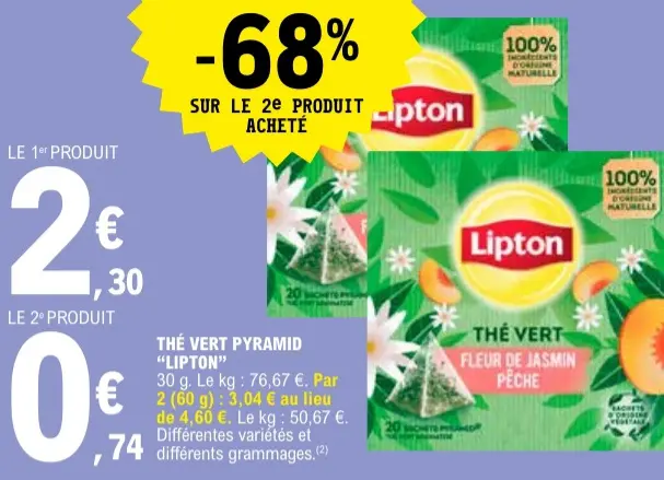 Offre: Thé vert pyramid
