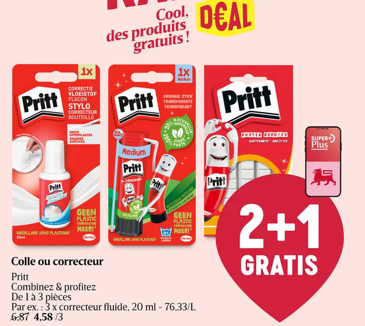 Offre: Colle ou correcteur