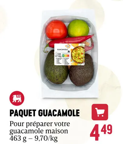 Offre: Paquet guacamole
