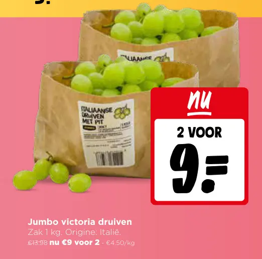 Promotie: Jumbo victoria druiven