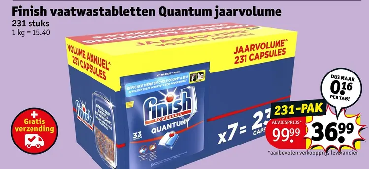 Promotie: Vaatwastabletten Quantum jaarvolume