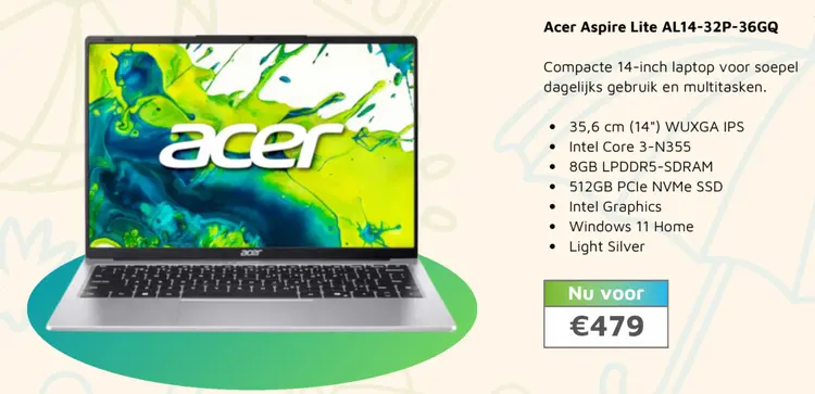 Aanbieding: Acer Aspire Lite AL14-32P-36GQ