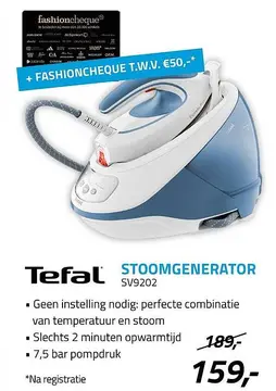Aanbieding: Tefal Stoomgenerator SV9202