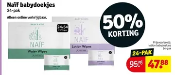 Aanbieding: Naïf babydoekjes