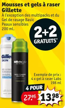 Offre: Mousses et gels à raser
