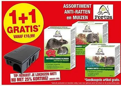 Promotie: Assortiment Anti-Ratten en Muizen