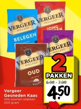 Aanbieding: Vergeer Gesneden Kaas