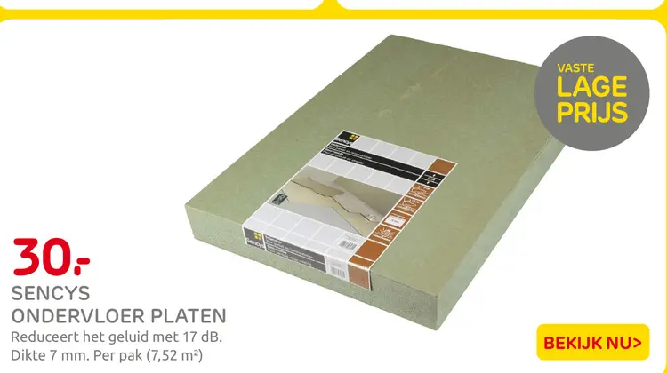 Aanbieding: Ondervloer platen
