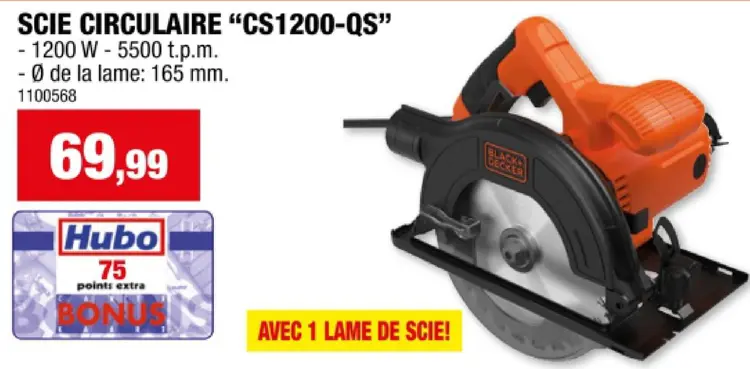 Offre: Scie circulaire "cs1200-qs"