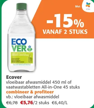 Aanbieding: Ecover afwasmiddel