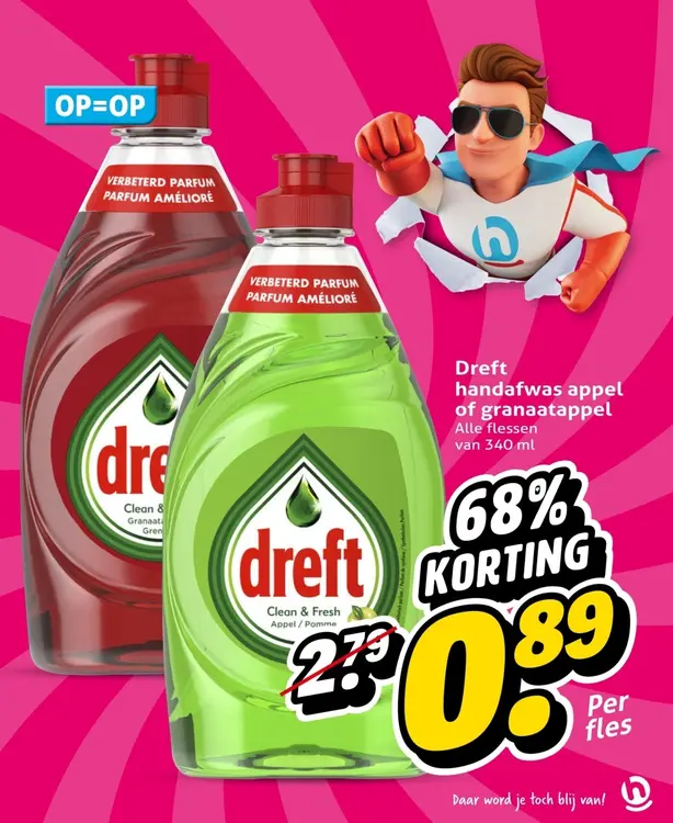 Aanbieding: Handafwas appel of granaatappel