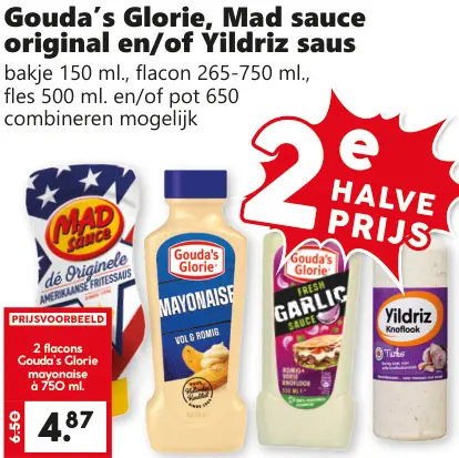 Aanbieding: Mad sauce original en/of Yildriz saus