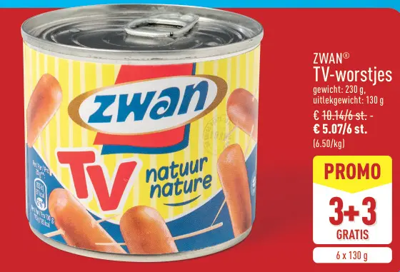 Promotie: TV-worstjes
