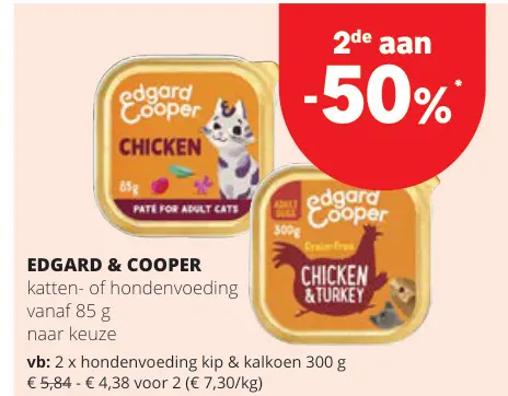 Promotie: katten- of hondenvoeding
