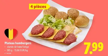 Offre: Plateau hamburgers
