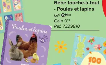 Offre: Bébé touche-à-tout - Poules et lapins