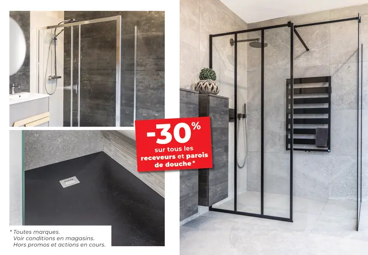 Offre: Receveurs et parois de douche