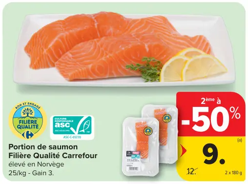 Offre: Portion de saumon