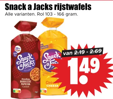 Aanbieding: Snack a Jacks rijstwafels