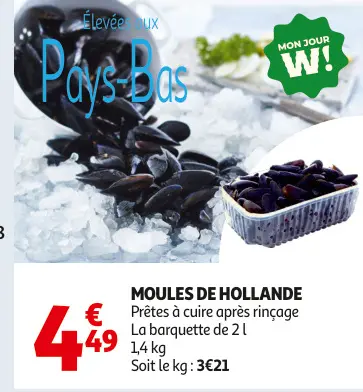 Offre: Moules de hollande