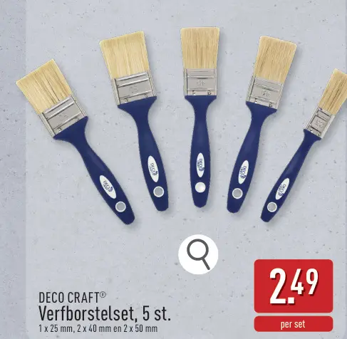 Promotie: Verfborstelset
